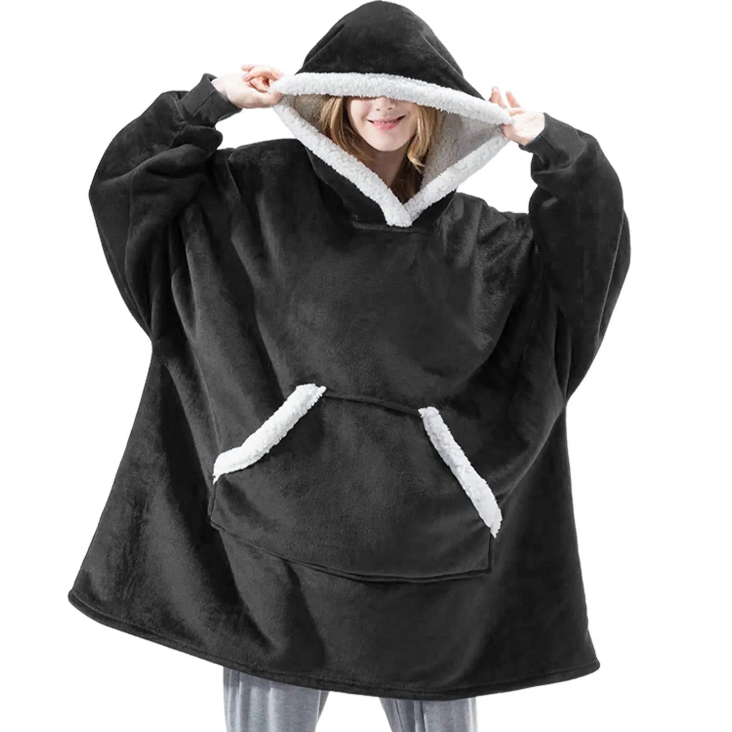 Wearable Blanket Hoodie Oversized