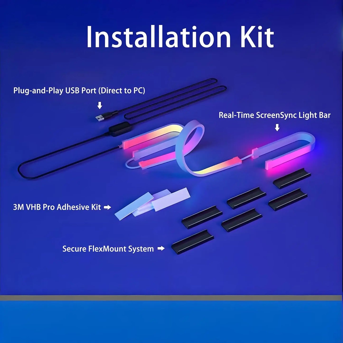 LED RGBIC Gaming Neon Backlights