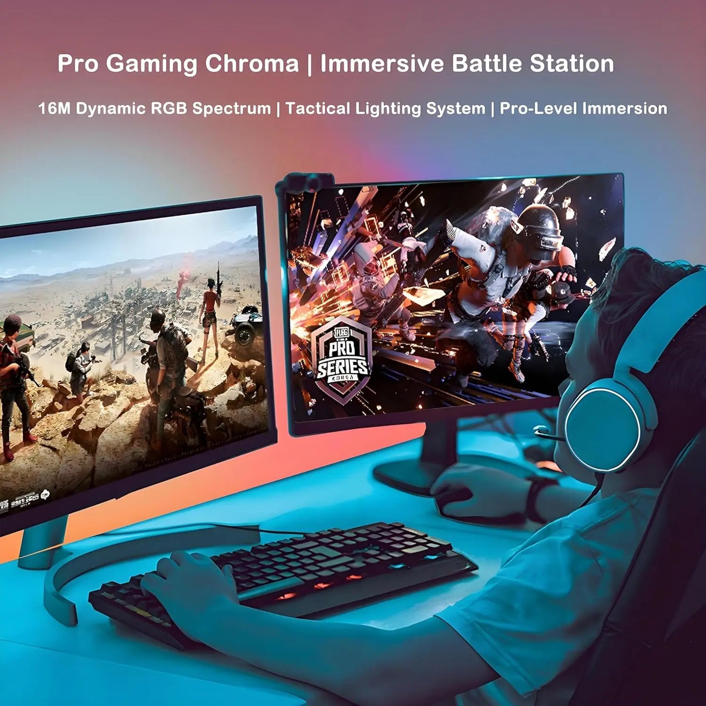 LED RGBIC Gaming Neon Backlights