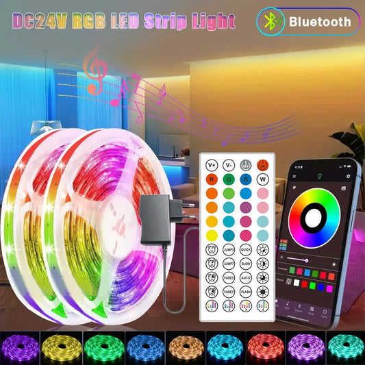 LED Strip Lights 10m 20m 30m Music Sync RGB Led Strip Tape Lights