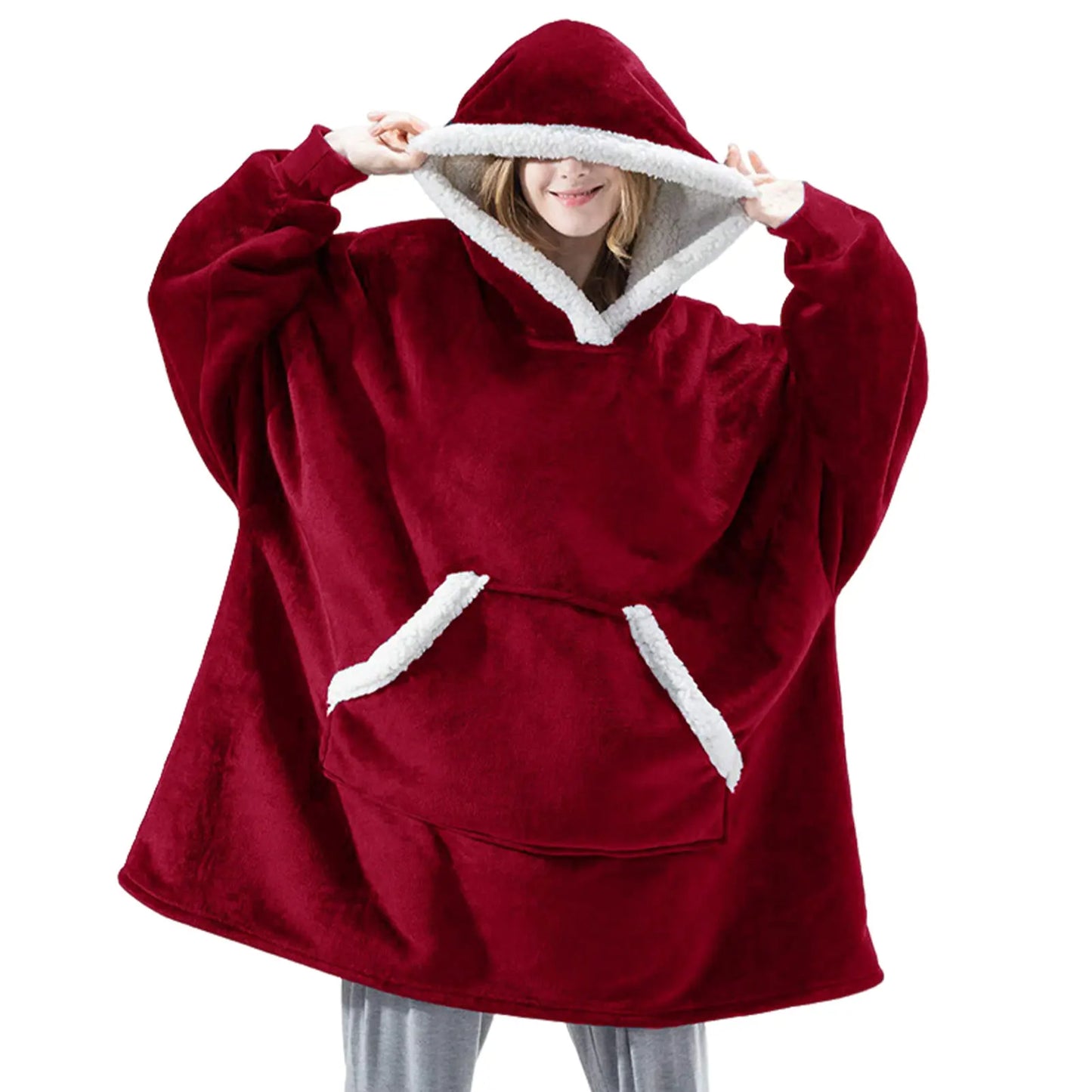 Wearable Blanket Hoodie Oversized