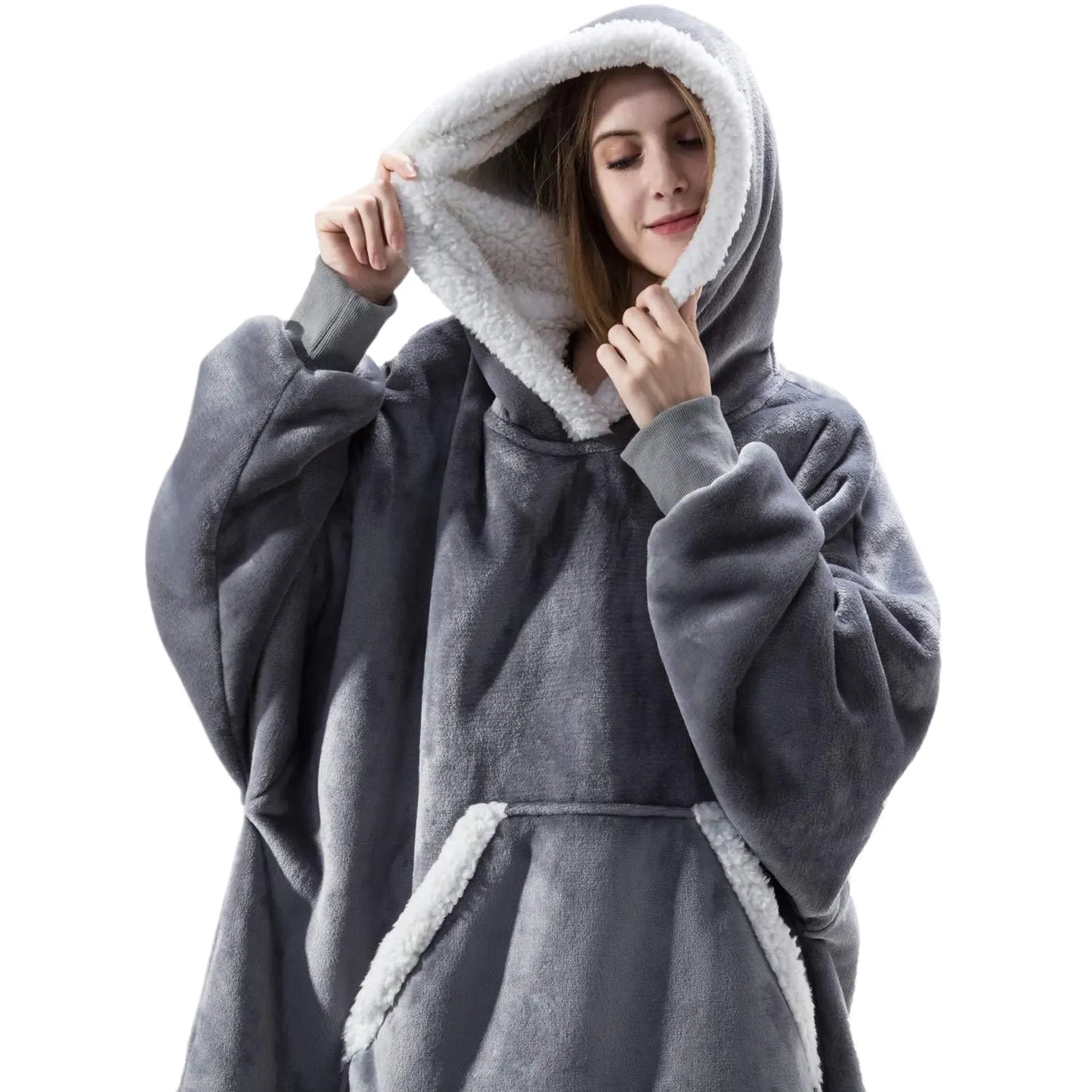 Wearable Blanket Hoodie Oversized
