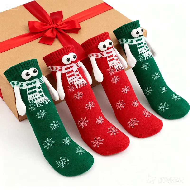 Christmas Socks with Magnetic Design